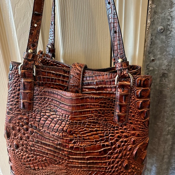 Brahmin handbag. Fiora. Barely used.  Pecan color
